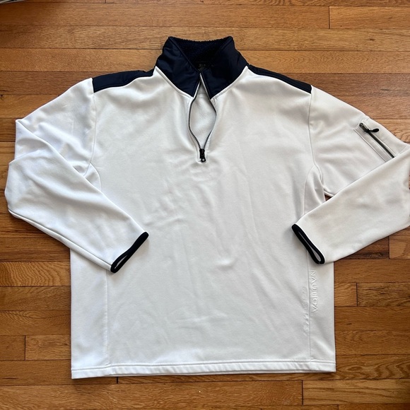Nautica Men’s White Quarter Zip Pullover - Size XL - Picture 1 of 8